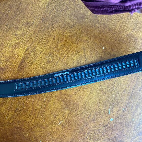 Comfort Click Leather Adjustable Mens Belt. Sizes 28-44. Ratchet Easy to Use - Picture 12 of 12